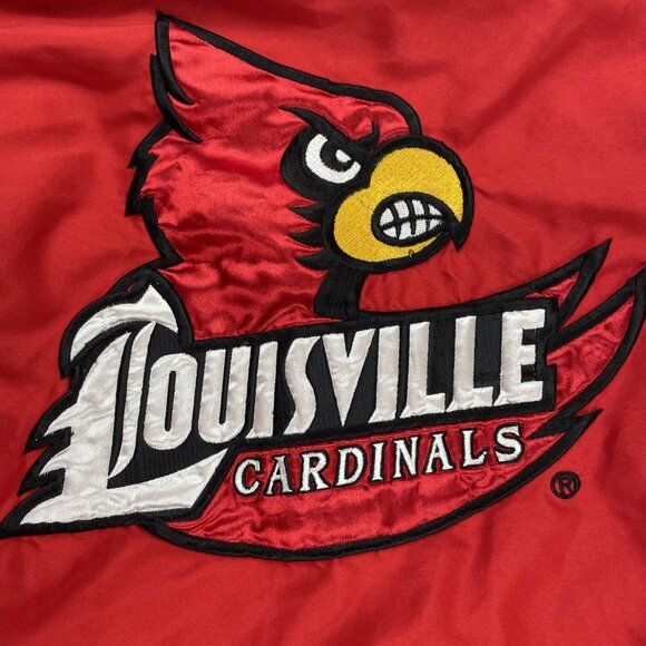 Louisville Cardinals Pullover Windbreaker Jacket Men’s XL Lined By 58 Sports - Picture 13 of 13